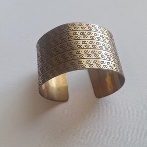 Stylish Brasd Engraved Cuff Bracelet